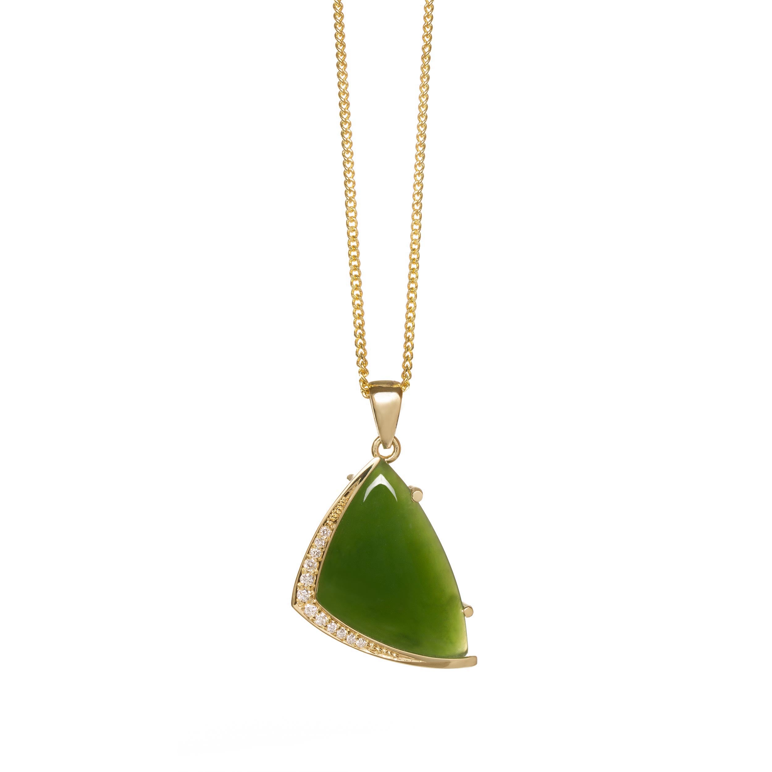 25.0mm Jade Circle Pendant in 14K Gold | Zales Outlet