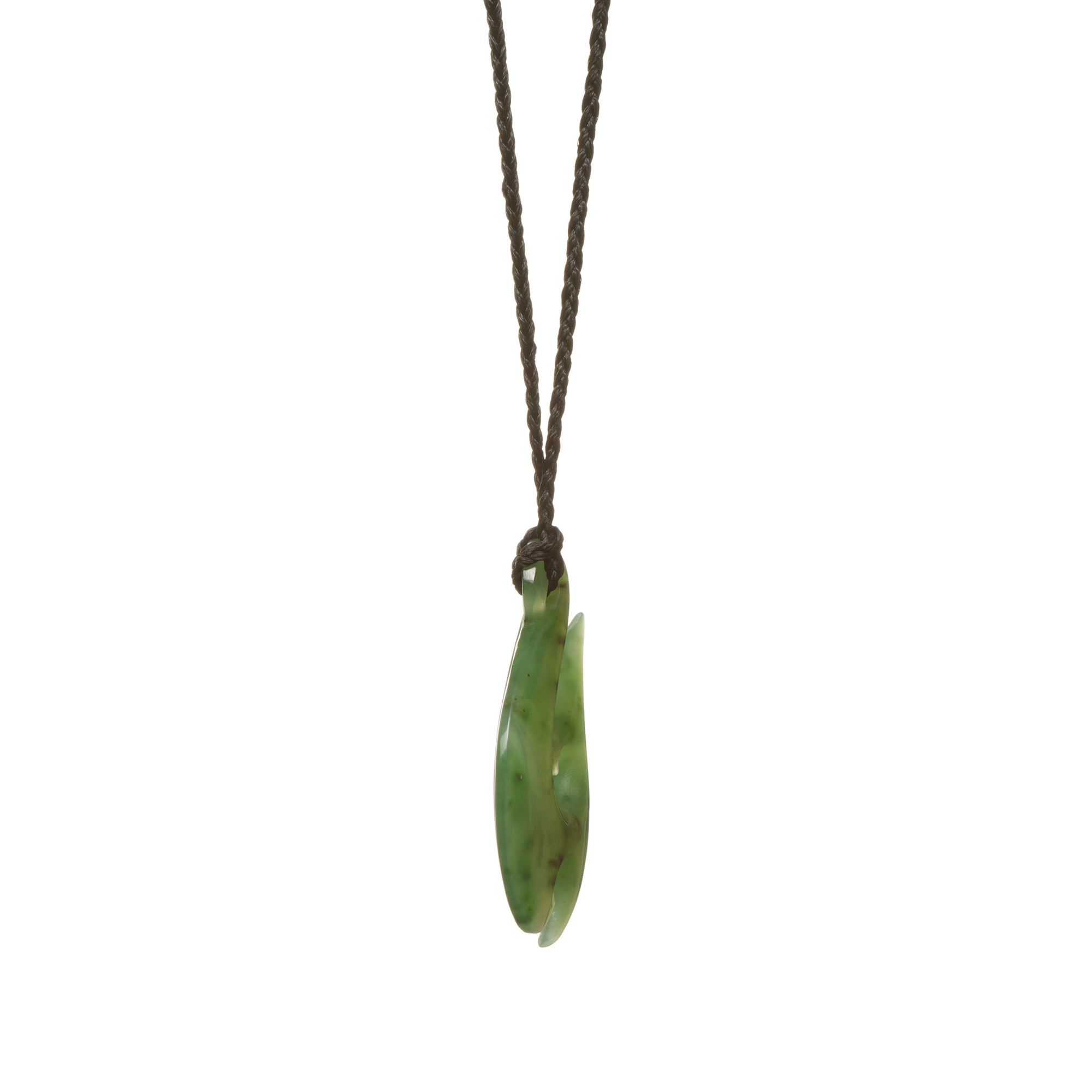 Canadian Jade Koru Fish Hook Necklace | Mountain Jade NZ