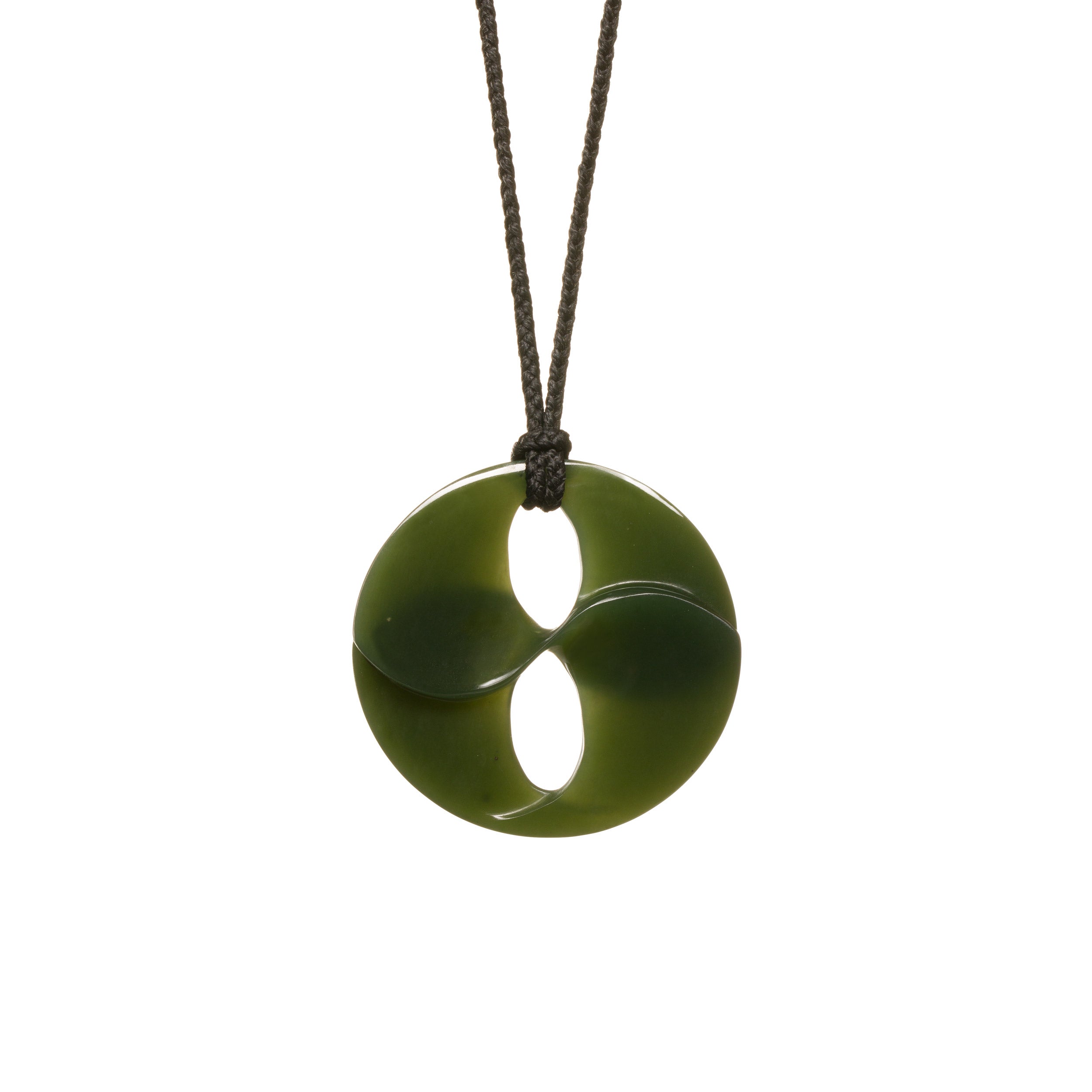 Canadian Jade Stylized Koru Necklace