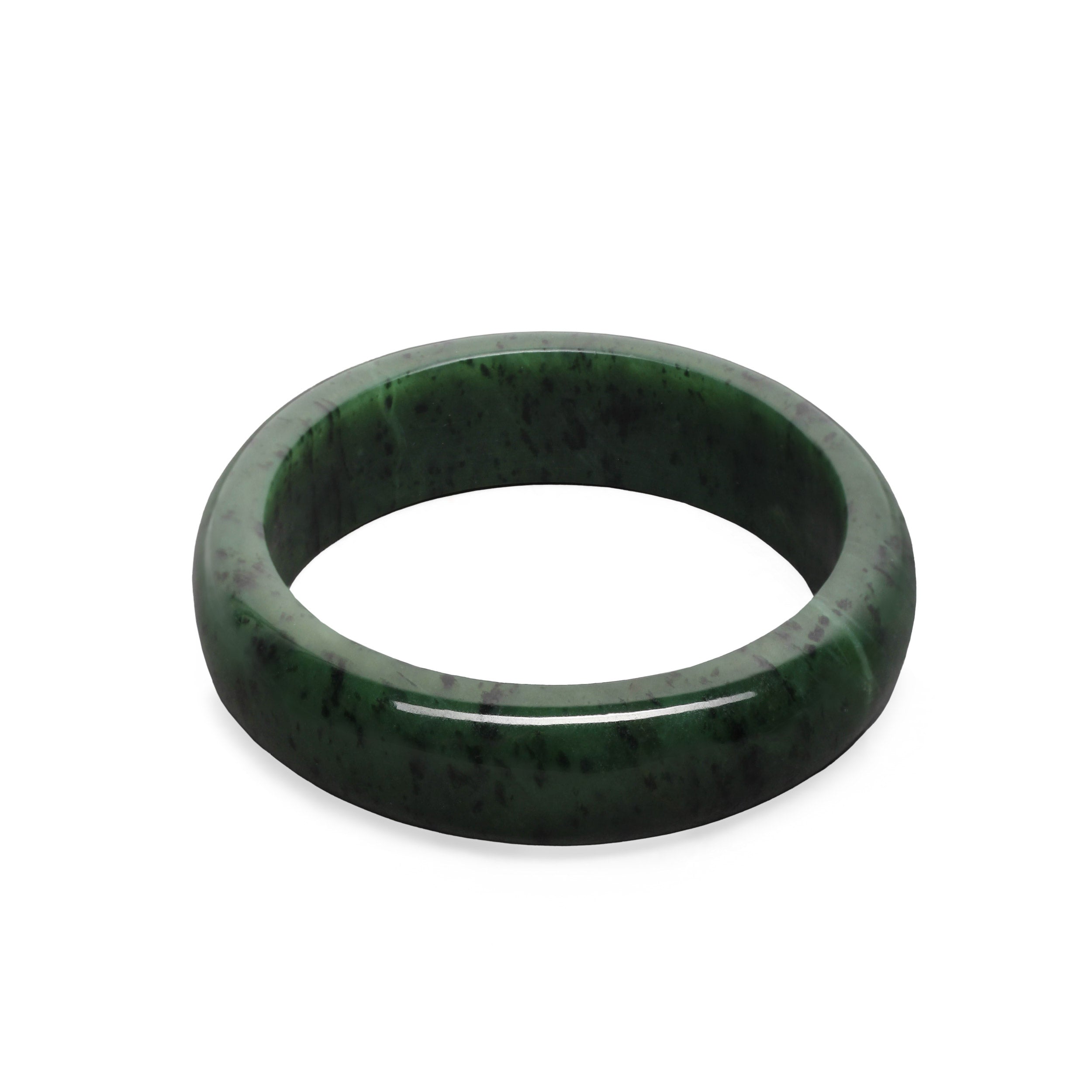 New Zealand Pounamu Wide Bangle (60mm)