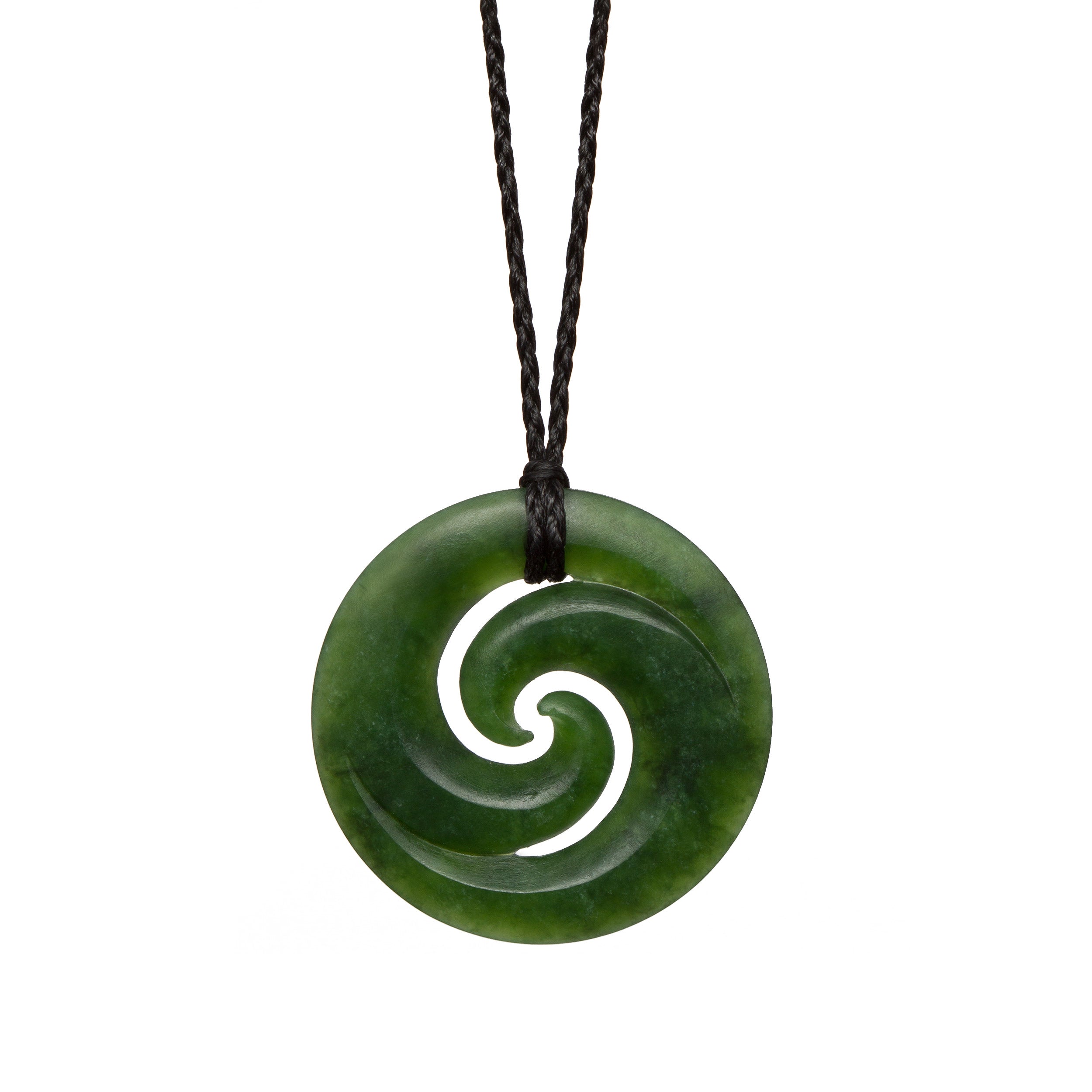 New Zealand Pounamu Double Koru Necklace | Mountain Jade NZ