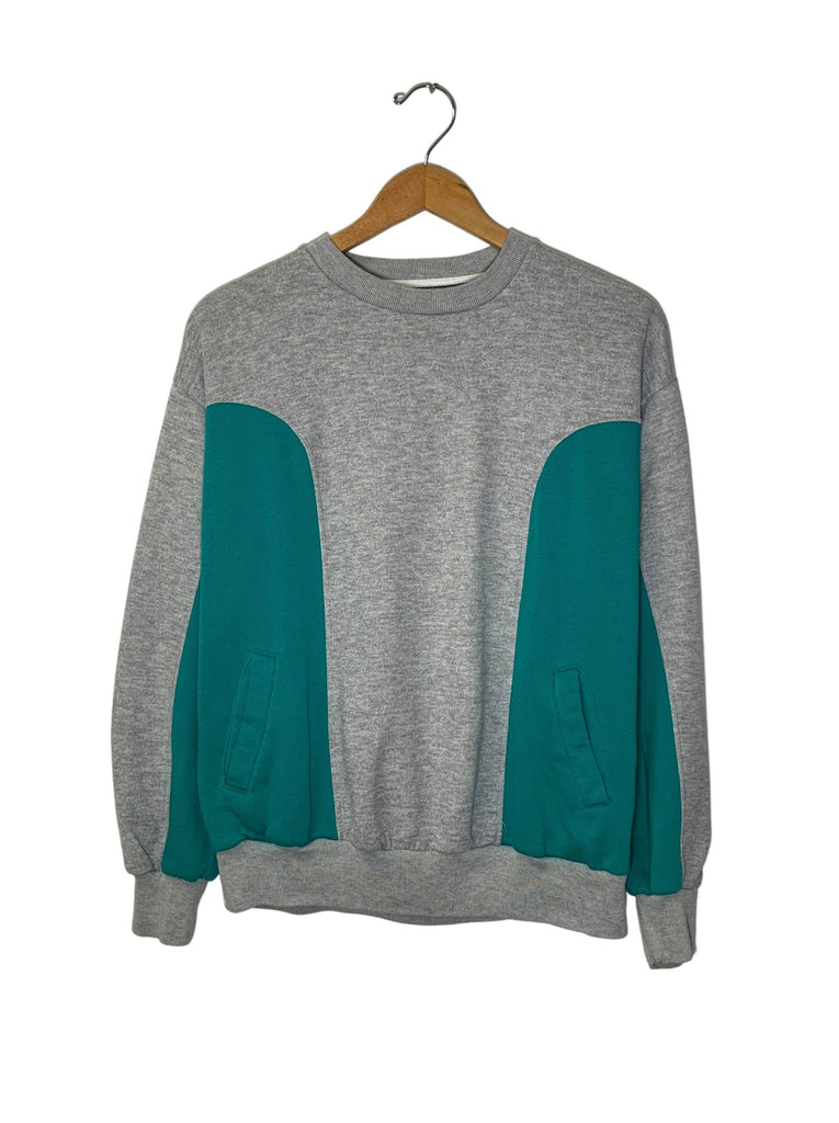 Green & Grey Pathworked Sweater (M) – Vintage Stock Reserve