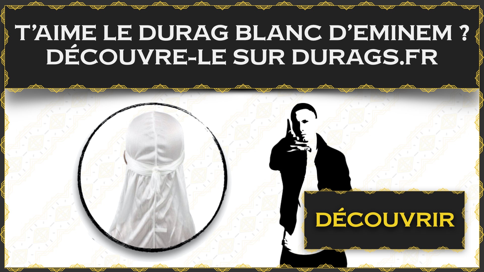 Durag blanc d'eminem