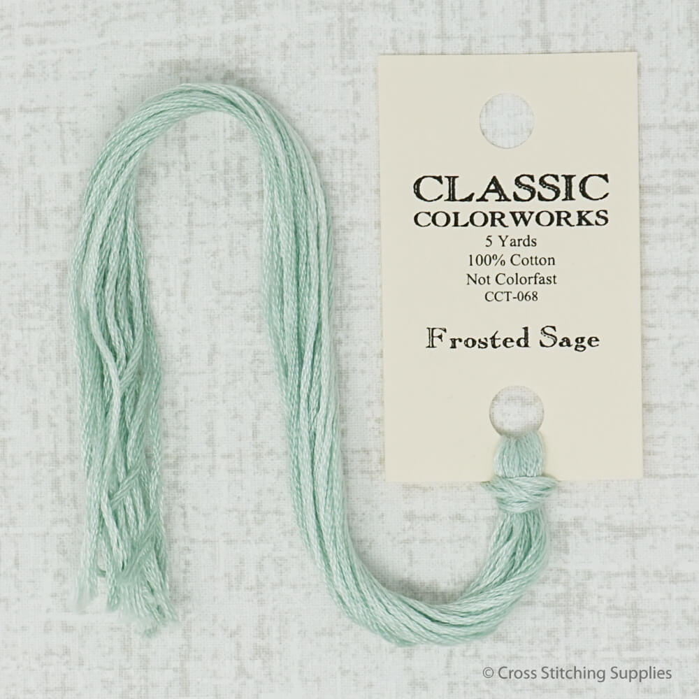 Classic Colorworks Frosted Sage 5 Yd Skein Overdyed Floss