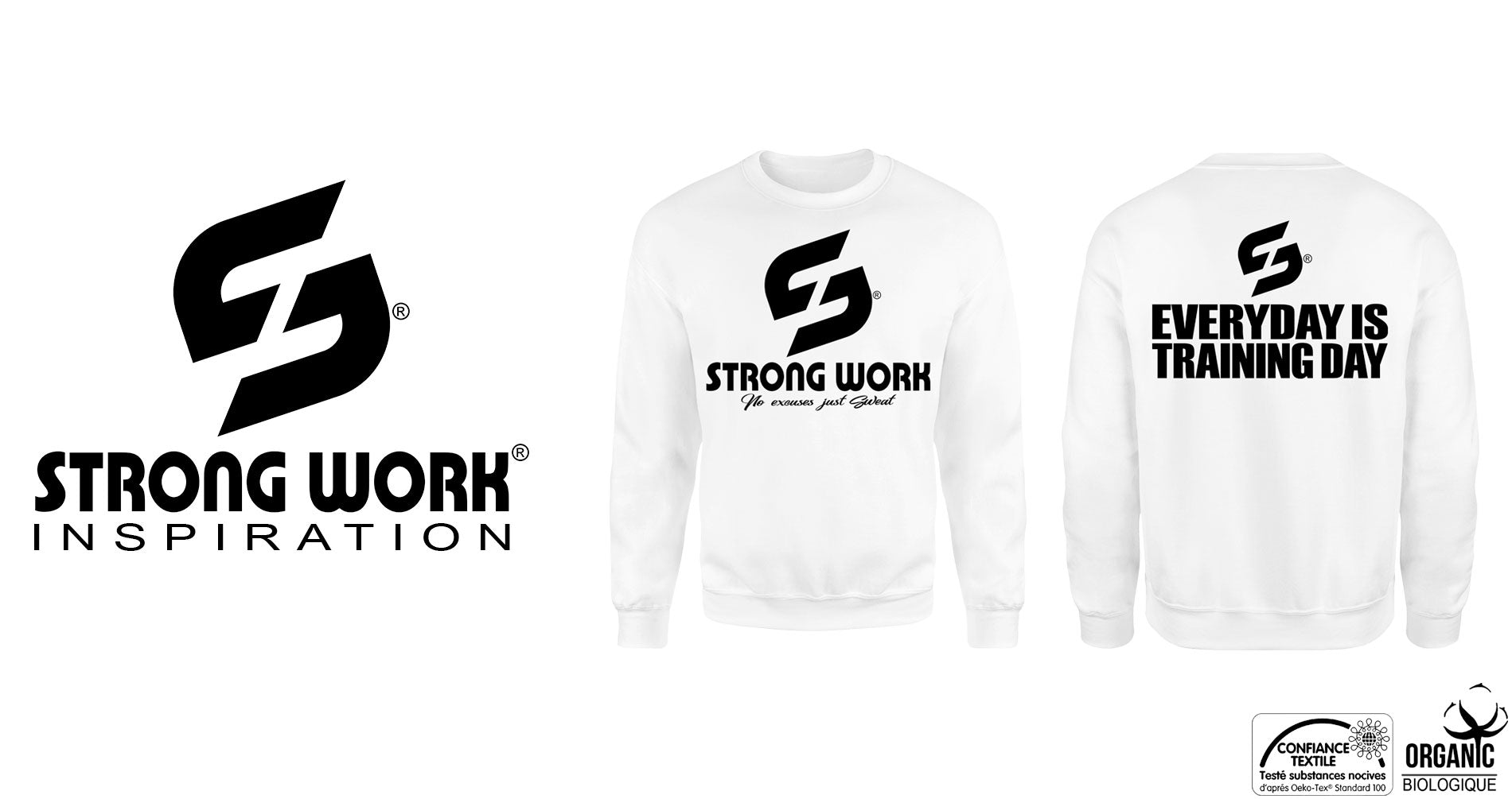 Sweat-Shirt Strong Work EVERYDAY IS TRAINING DAY pour Femme