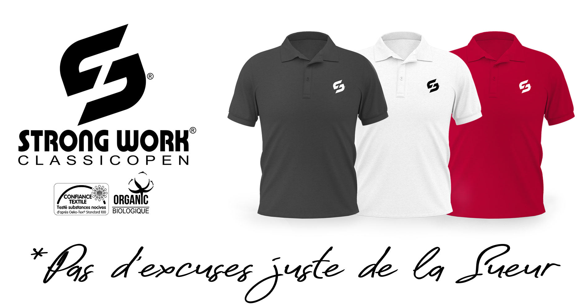 Polo Strong Work Classic Open pour Homme
