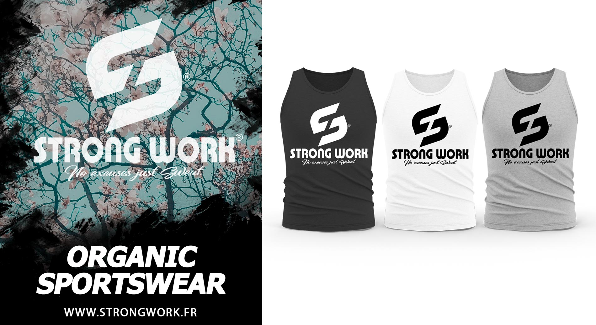 STRONG WORK : SPORTSWEAR EN COTON BIO