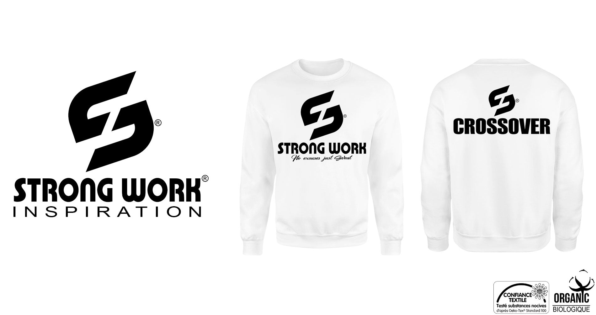 SWEAT-SHIRT STRONG WORK CROSSOVER POUR HOMME