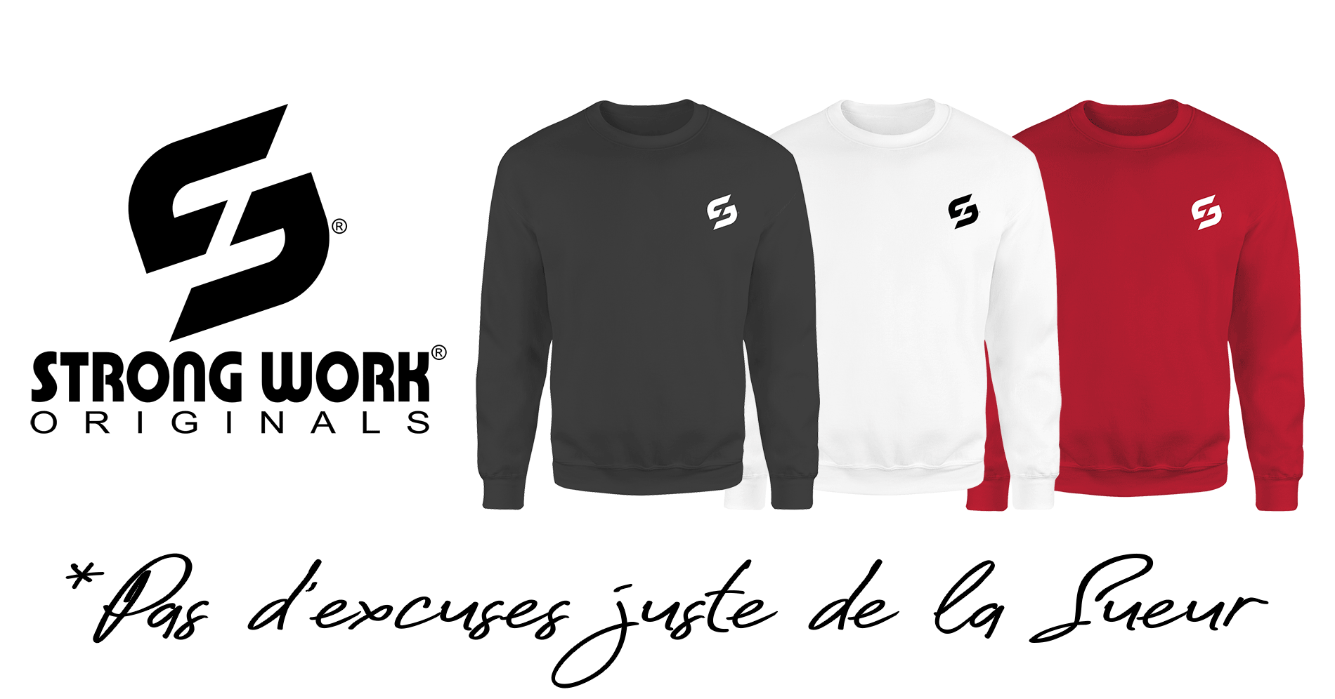 SWEAT SHIRT STRONG WORK NEW CLAASIC POUR HOMME