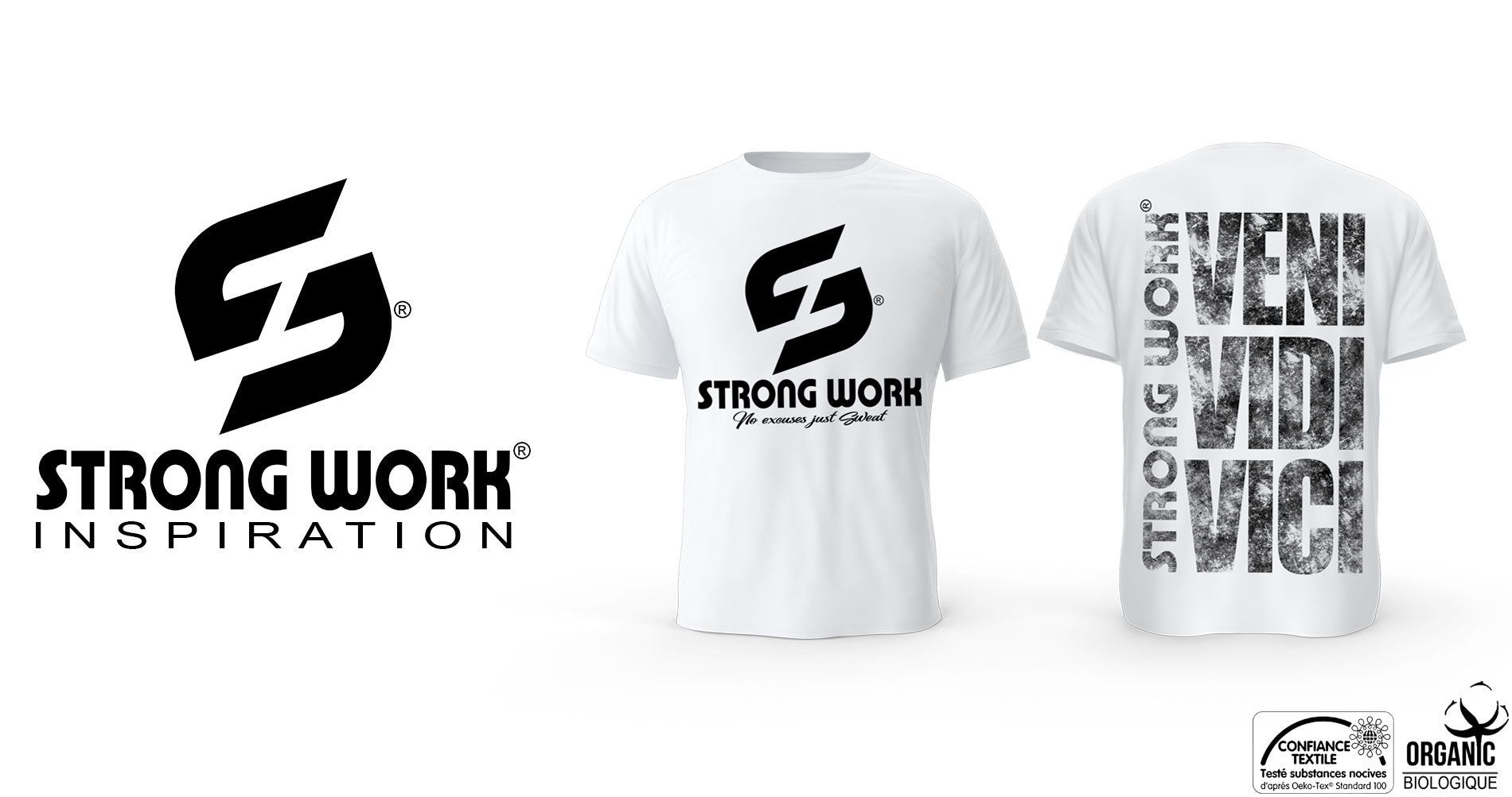 T-Shirt Strong Work grunge VENI VIDI VICI pour Homme