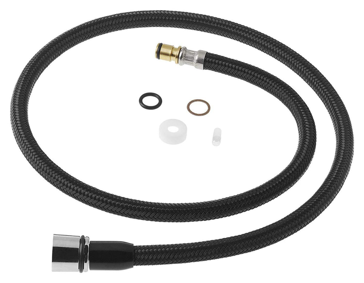 black and gray quick connect for kitchen sink hose