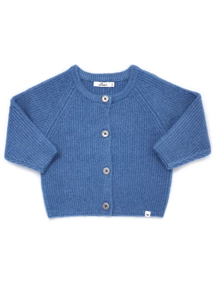 Sawyer Fuzzy Cardigan/Blue