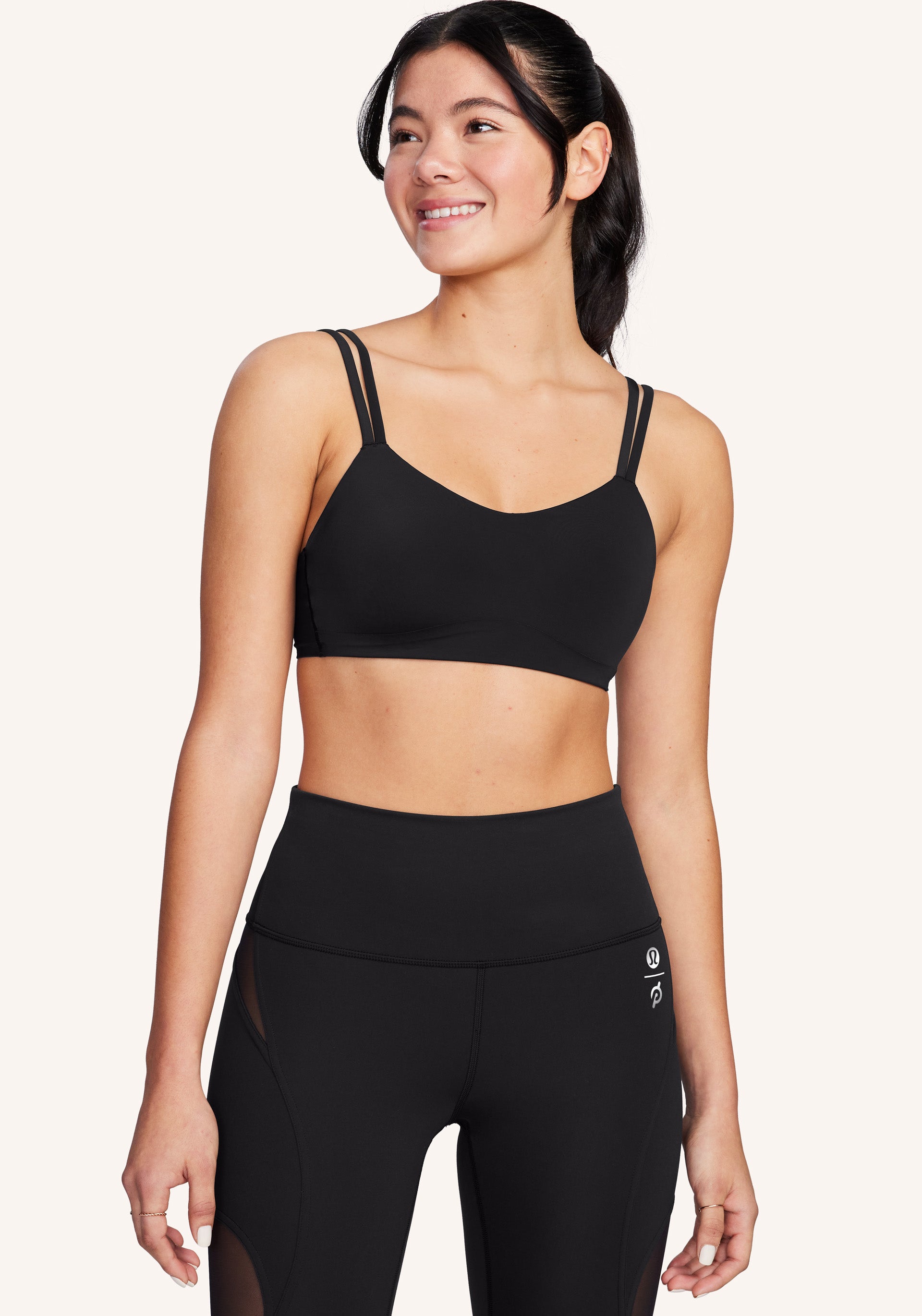 Lululemon In Alignment Straight-Strap Bra size 8 Black Size M - $15 (77%  Off Retail) - From carley
