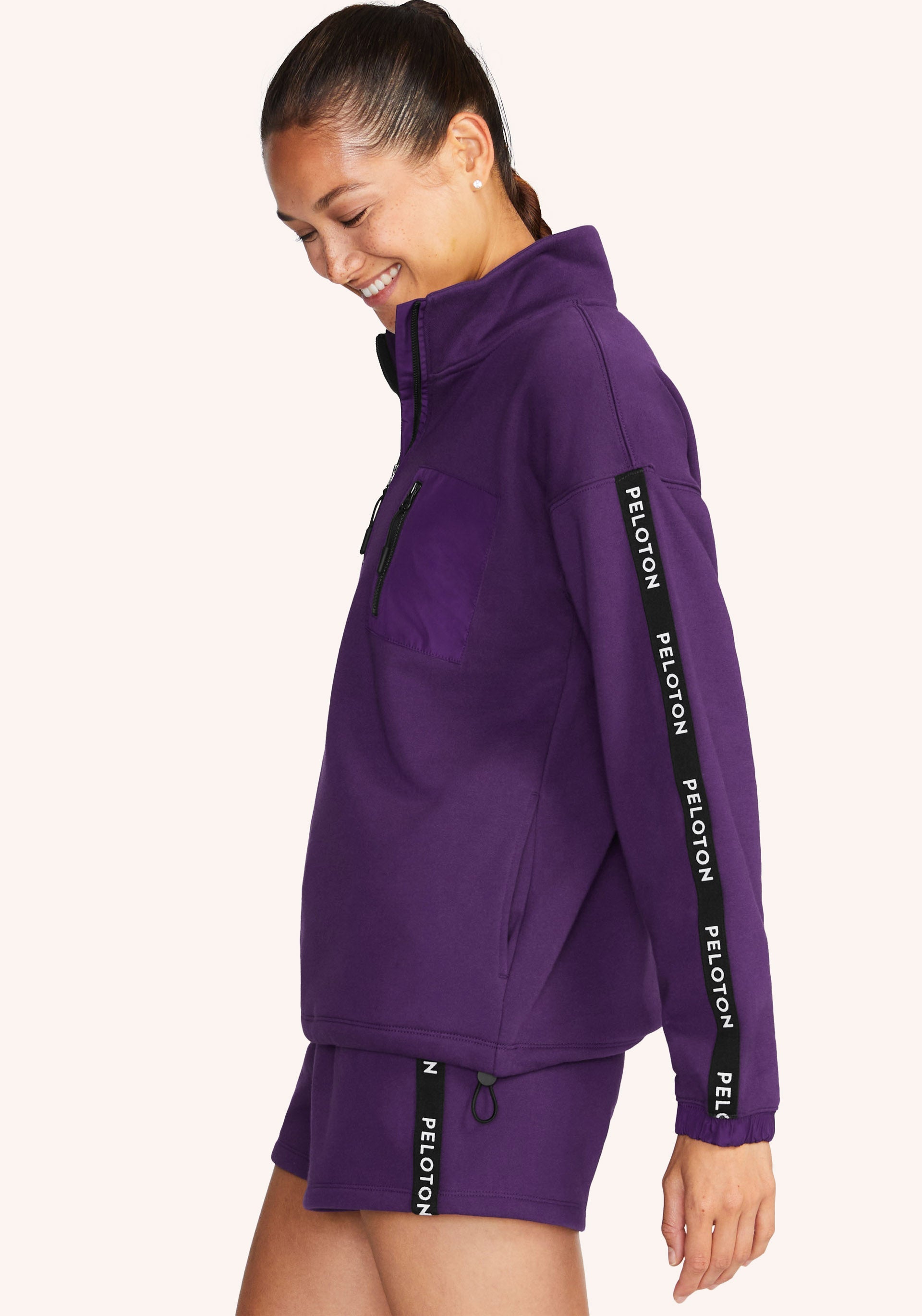 Wholesale Women's Full Zip Sweat Suits - 1X-3X, Purple