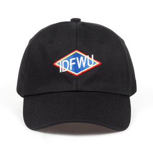 new IDFWU baseball cap fashion style vintage art dad hat tumblr meme big sean rap meme hat rap