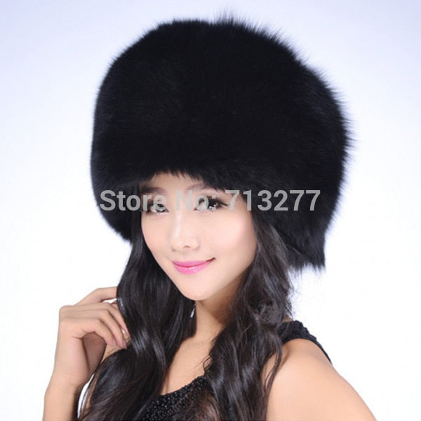 fox fur cossack hat