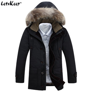 mens white parka with fur hood