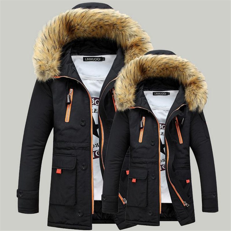 mens winter parka with fur hood