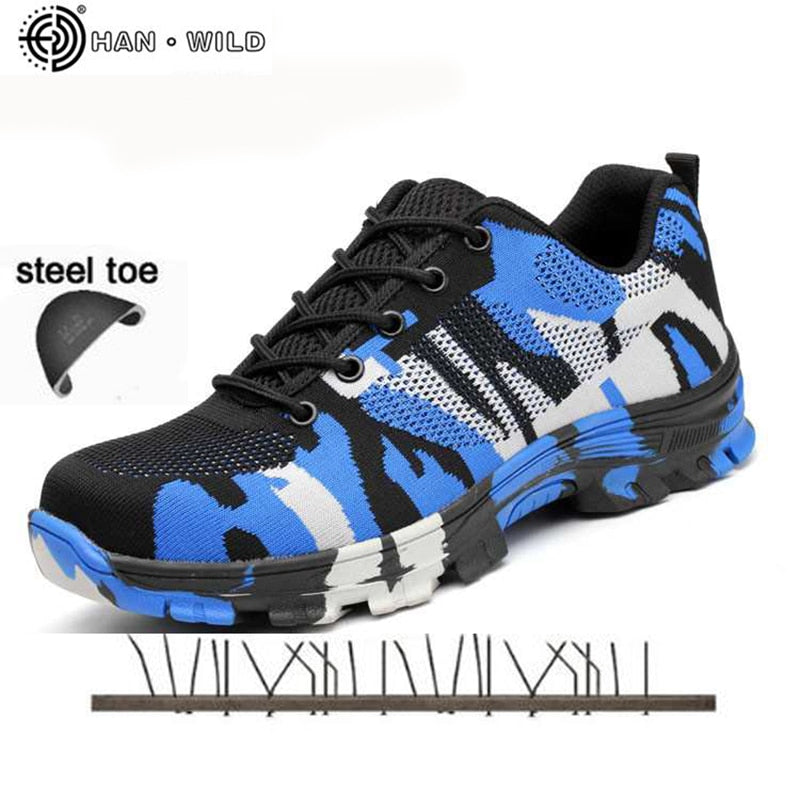 steel toe shoes camo