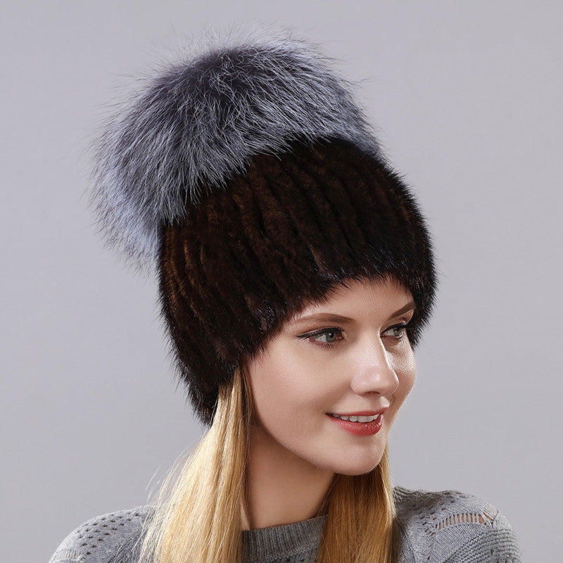 fox fur cap