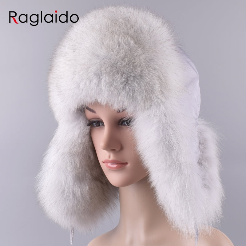 women's fur hat with ear flaps