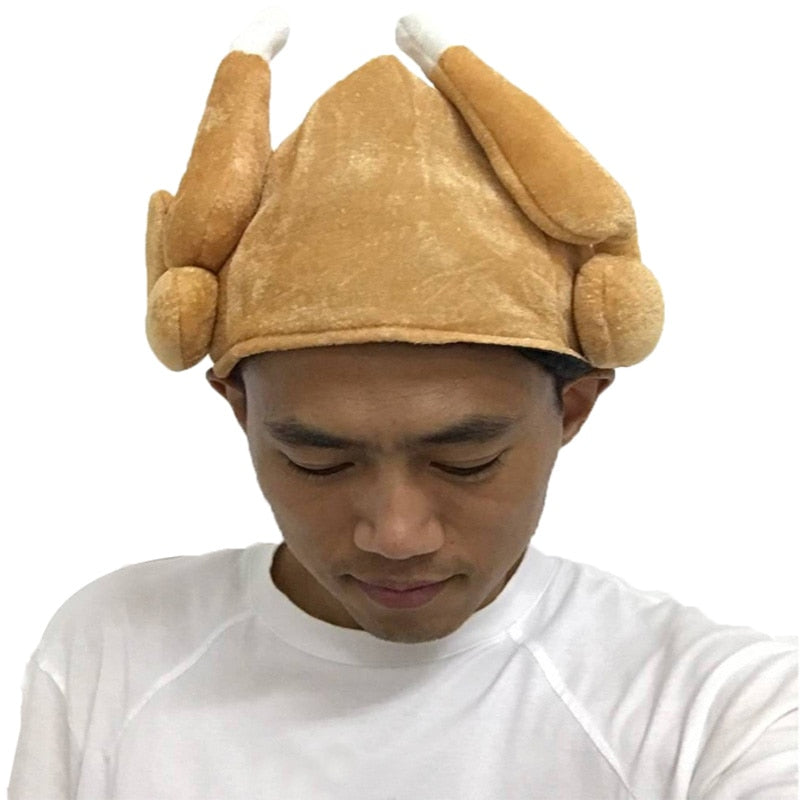 plush turkey hat