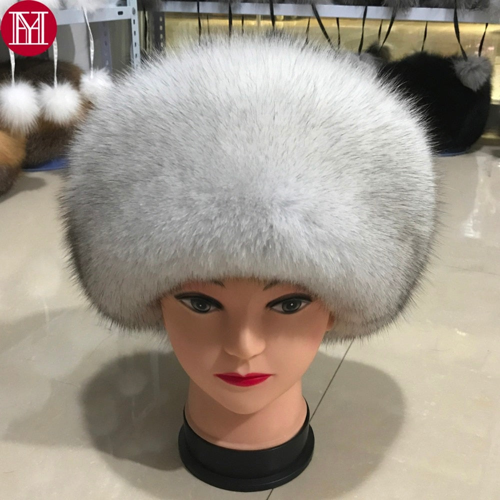 russian fox fur hat