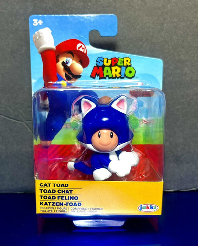  World of Nintendo 91424 2.5 Cat Mario Action Figure : Toys &  Games