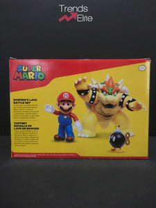 World Of Nintendo Bowser S Lava Battle Set Mario Bob Omb Bowser Trends Elite