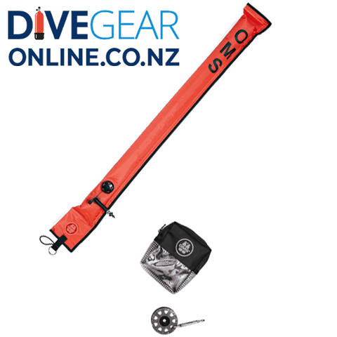 OMS 1.8m Safety Set - dSMB and Reel – Dive Gear Online