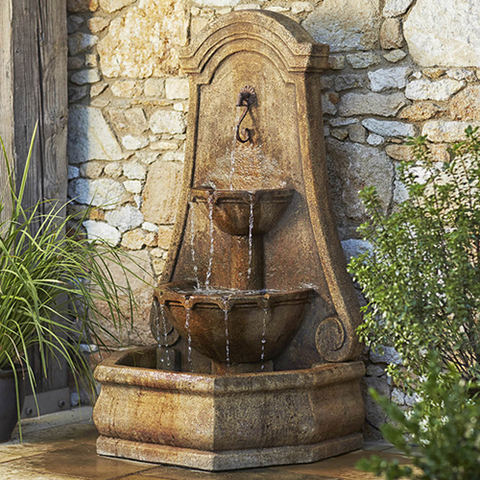 water wall cement fountains for sale garden yard art decor concrete fountain