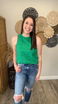 Camila Kelly Green Top