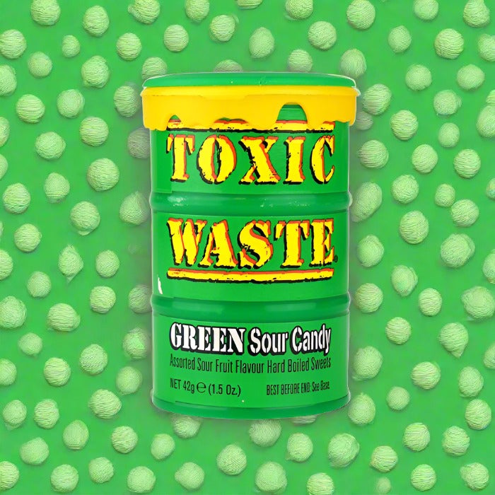 TOXIC WASTE  3-Pack Toxic Waste Original Yellow Drums of Assorted Sour  Candy - 5 Flavors