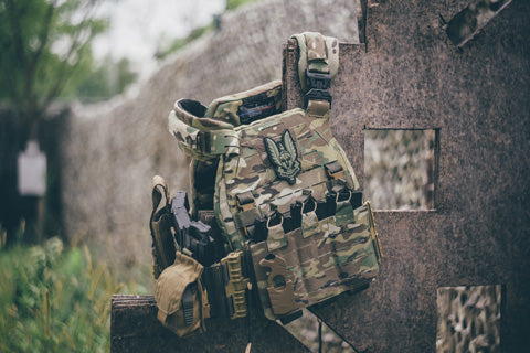 UTA Universal Armoured Lightweight Modular Tactical Plate carrier - MC Camo Limited Edition