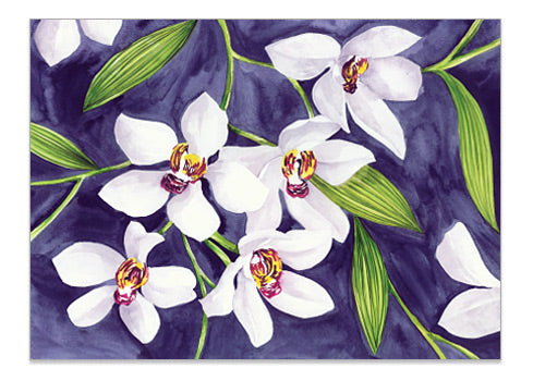 Australian Orchid Mauve - A6 Art Card – Helen Ashley Designs