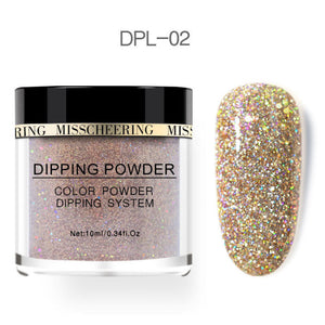 YAYOGE 10Colors Selectable Glitter Dipping Powder Natural Dry Dip Powder Nail Beauty - YAYOGE Official