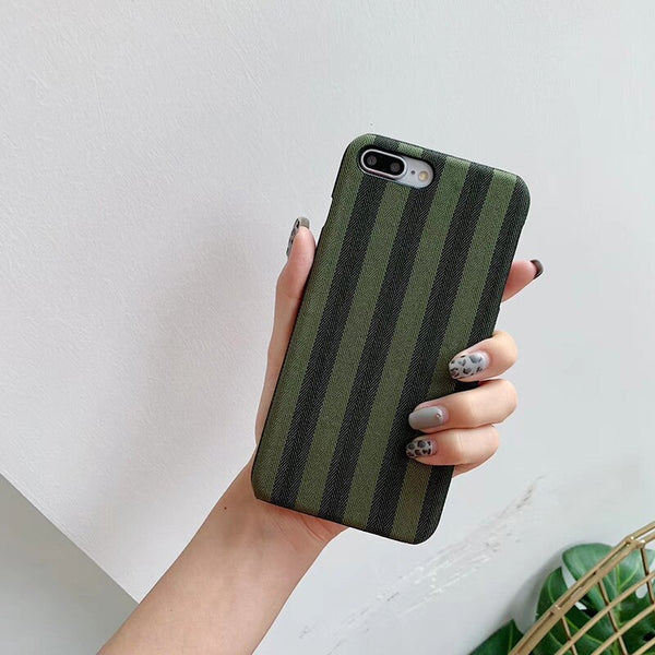 Warm Grid Plaid Phone Case For iphone 11 11ProMax Case  Salable PC Fabric Cover for iphone 11 Pro XsMax XR X 6 7 8Plus