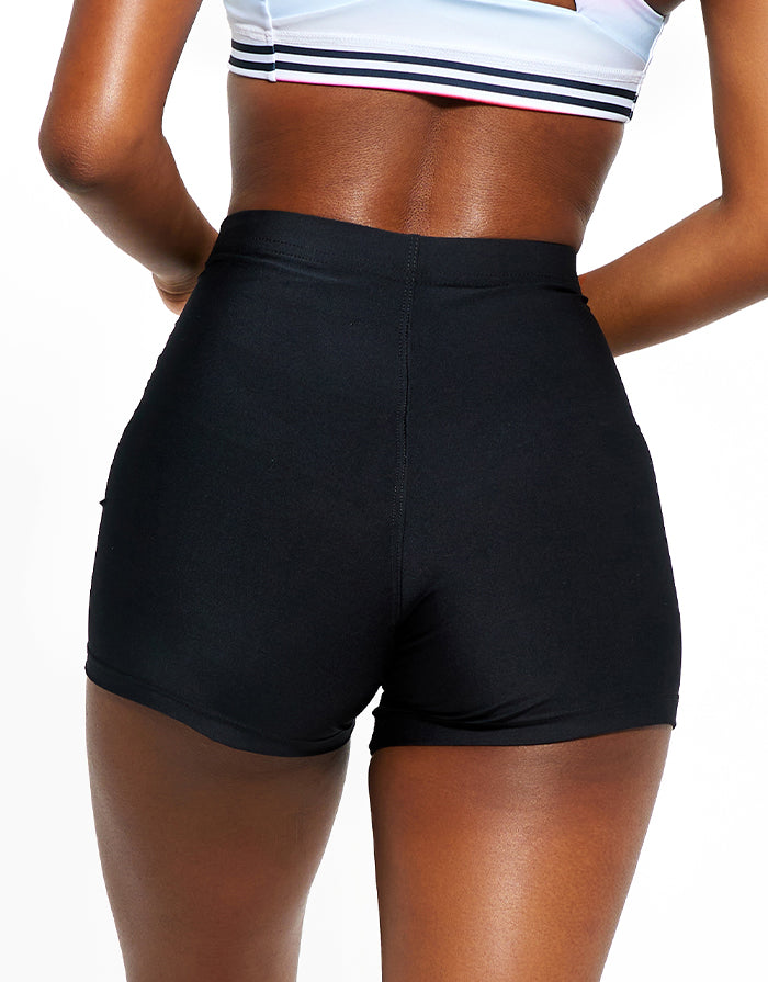 Short Fitness Feminino Cintura Alta Micro Black – Legbox