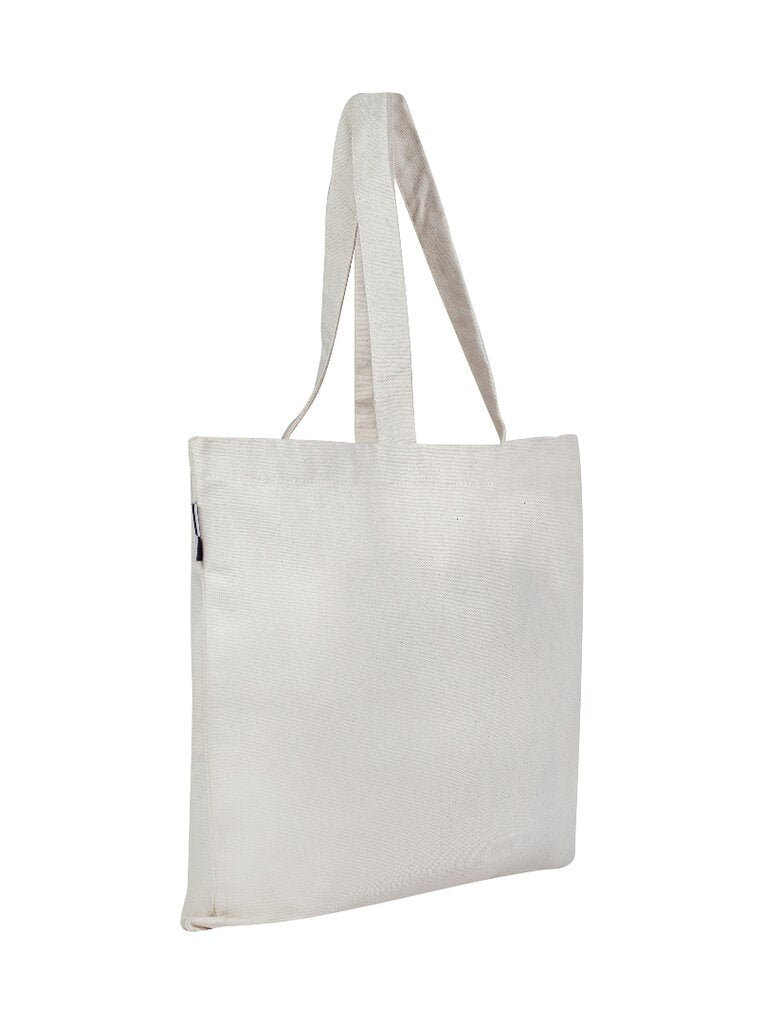 Heavy Canvas Zipper Tote Bag with Inside Zippered Pocket - TG261