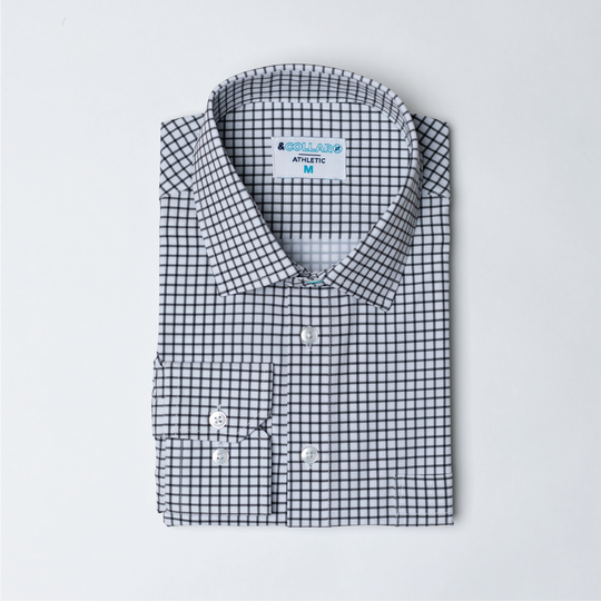 Range Shirt - White w/ Black Check