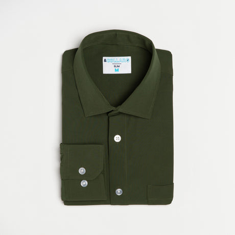 Powell Navy Long Sleeve Unstainable Dress Shirt – &Collar