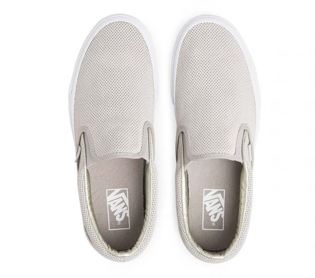 vans perforated suede slip on