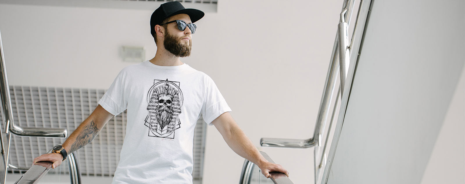 T-shirt barbu Toutânkhamon  bio collection frenchy 