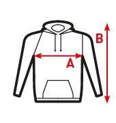 guide des tailles sweat à capuche