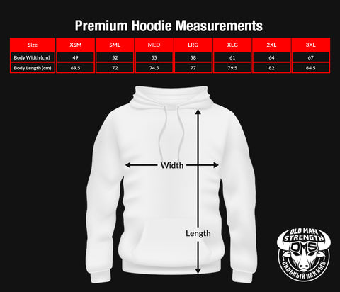 Hoodie Sizing Guides, Sizes, Australia