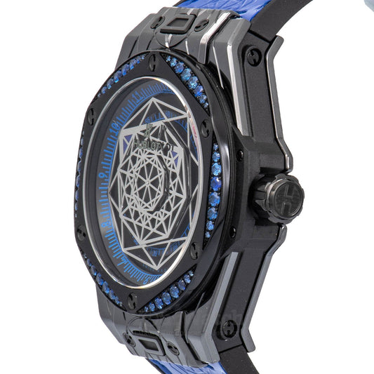 Hublot Big Bang Sang Bleu All Black Pavé 