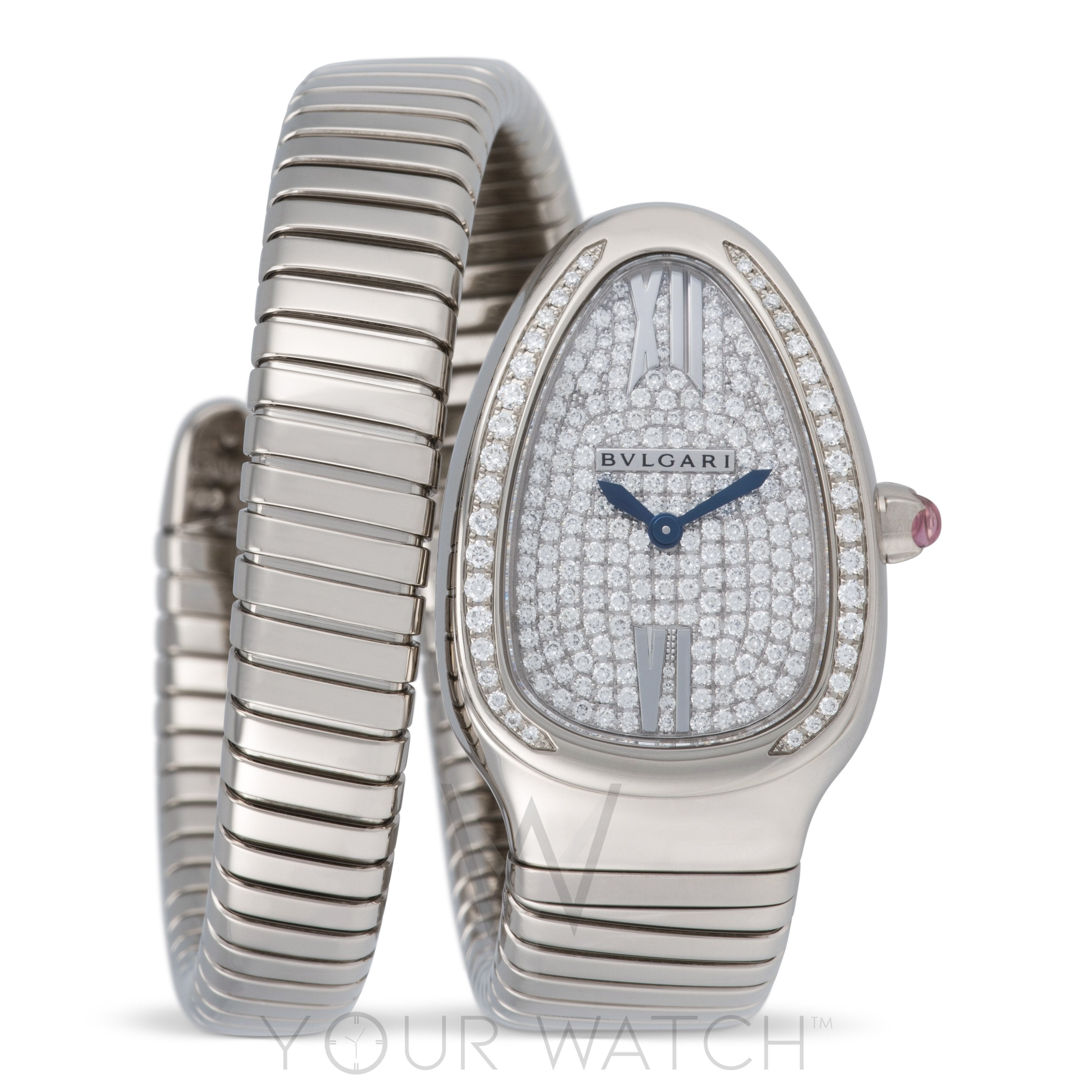 Bvlgari Serpenti Tubogas Diamond Pave Dial Ladies Watch - Your Watch LLC