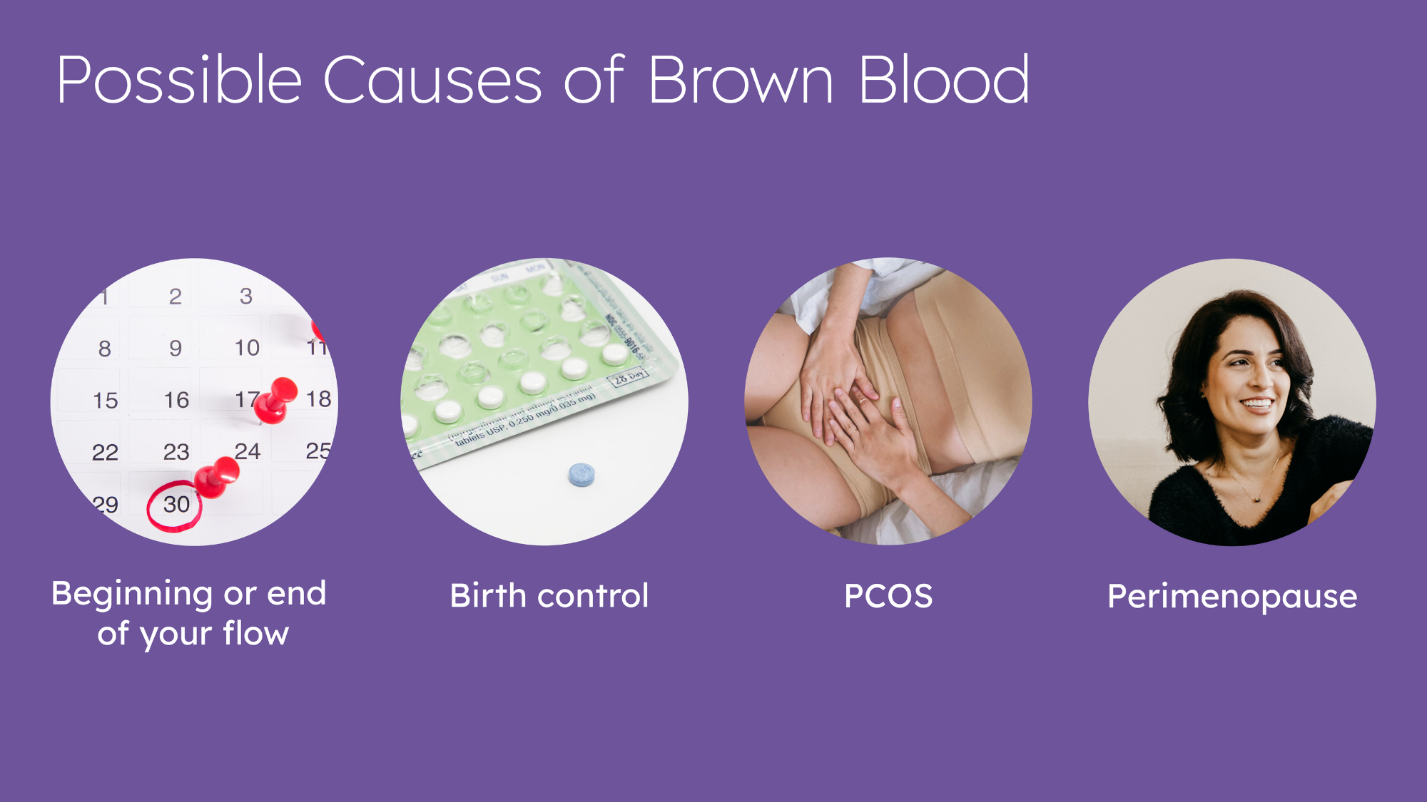 Why is my period blood brown?