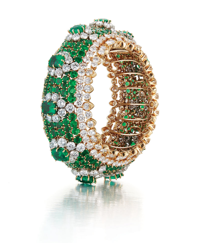 Van Cleef and Arpels Emerald and Diamond Bracelet – Joseph Saidian & Sons