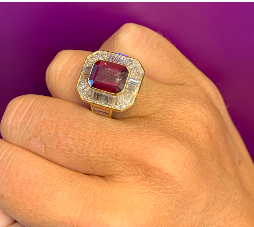 Van Cleef & Arpels Men's Ruby and Diamond Ring – Joseph Saidian & Sons